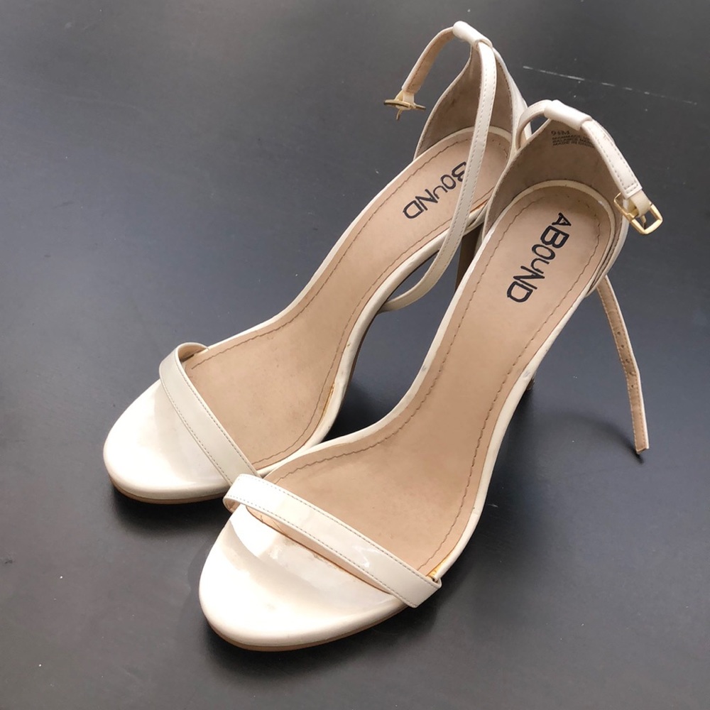 Abound white strap heels
